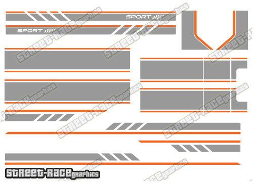 Ford Transit MK7 full 006 - racing stripes - Image 2