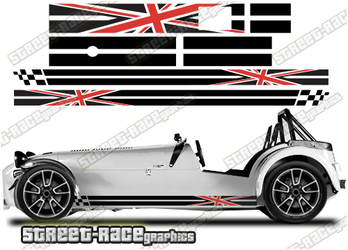 Caterham racing stripes 022 - UNION JACK - Image 2