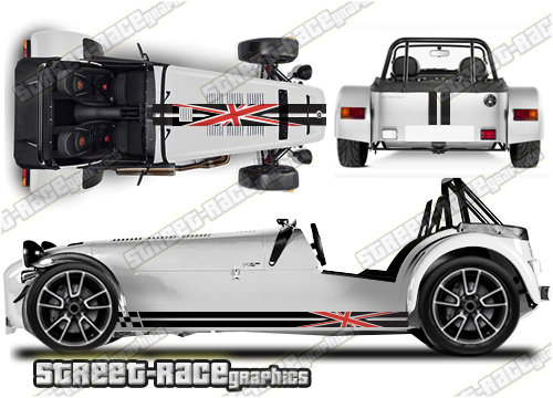 Caterham racing stripes 022 - UNION JACK