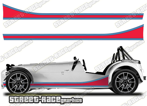 Caterham Martini racing stripes 004