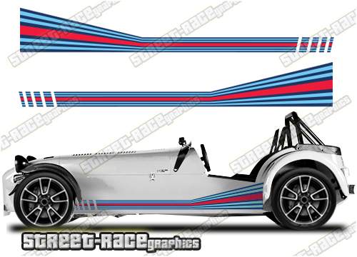 Caterham Martini racing stripes 005