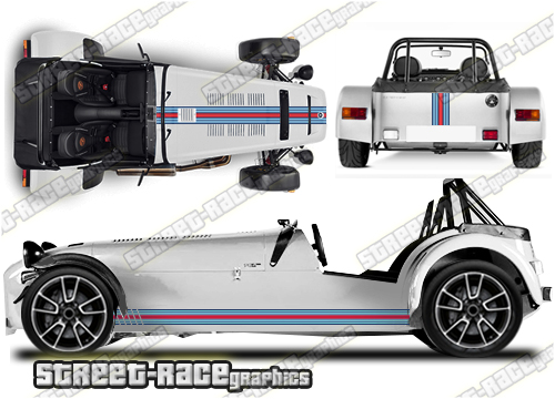 Caterham Martini racing stripes 008
