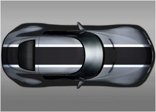 OTT004a Peugeot style racing stripes - large