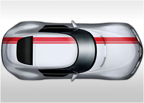 OTT006 Ford style stripes 150mm