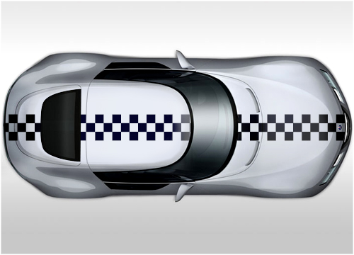 OTT007 Flag style stripes 300mm