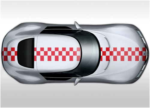 OTT008 Vauxhall Nurburgring style stripes 350mm