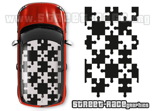 Mini 009 - roof jigsaw pattern