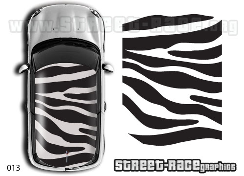 Mini 013 roof Zebra