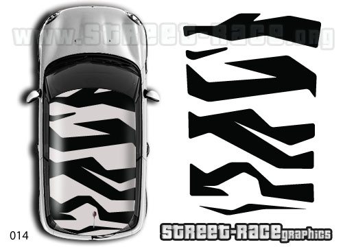 Mini 014 roof Zebra