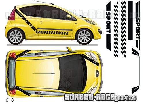 Peugeot 107 - 018 sport full graphics