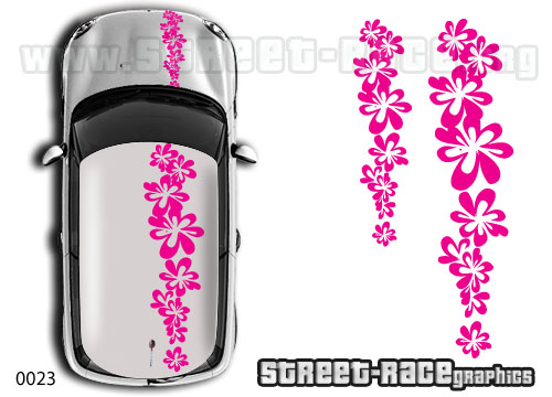 Mini 023 Roof & bonnet floral