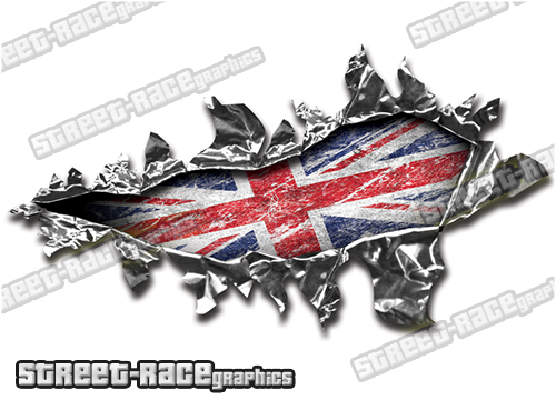 102 Ripped Metal PAIR 200mm x 135mm