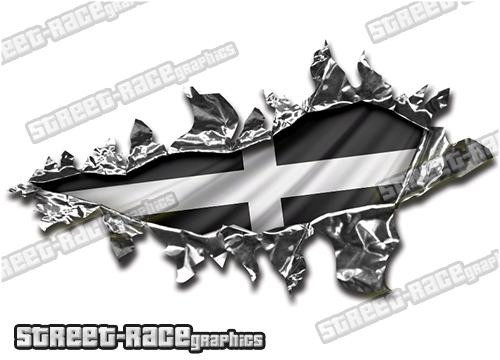 103 Ripped Metal PAIR 200mm x 135mm