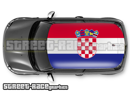 104 - Croatia flag roof wrap