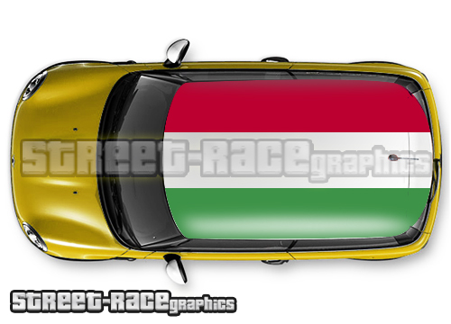107 - Hungary flag roof wrap