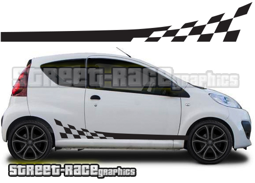 Peugeot 107 racing stripes 006