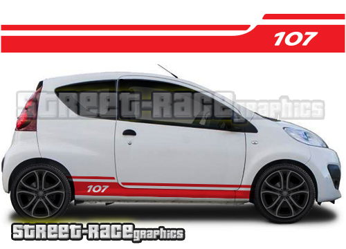 Peugeot 107 racing stripes 010