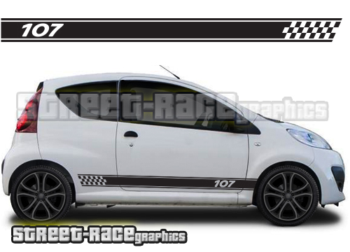 Peugeot 107 racing stripes 011