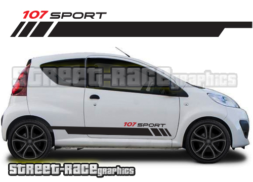 Peugeot 107 racing stripes 013