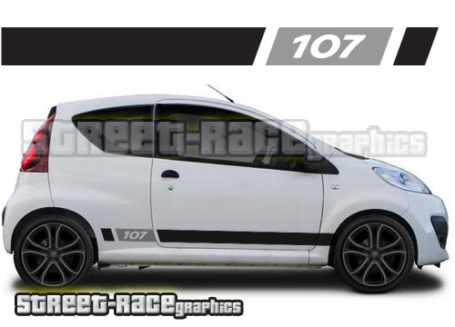 Peugeot 107 racing stripes 017