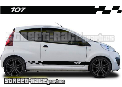 Peugeot 107 racing stripes 025