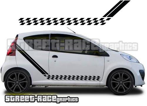 Peugeot 107 racing stripes 027