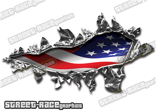 107 Ripped Metal PAIR 200mm x 135mm