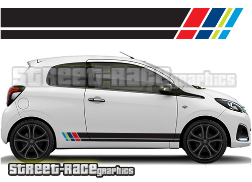 Peugeot 108 racing stripes 001