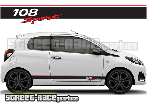 Peugeot 108 racing stripes 002