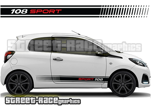 Peugeot 108 racing stripes 003