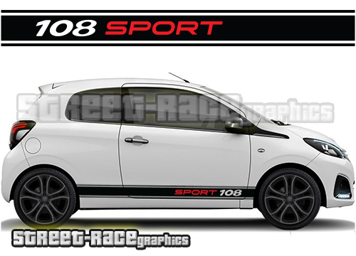 Peugeot 108 racing stripes 004 - sport