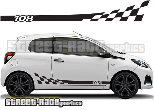 Peugeot 108 racing stripes 006