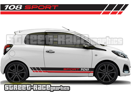 Peugeot 108 racing stripes 008