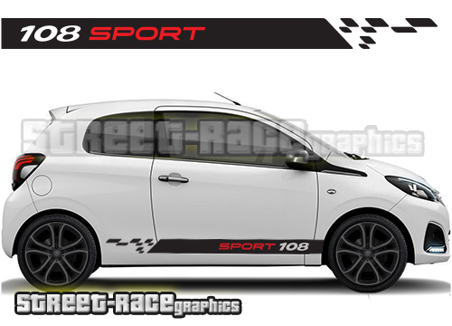 Peugeot 108 racing stripes 009
