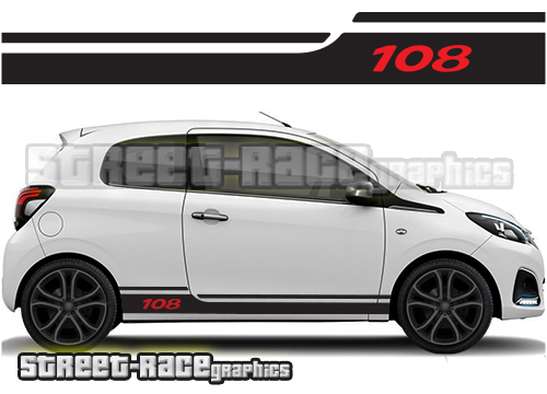 Peugeot 108 racing stripes 010