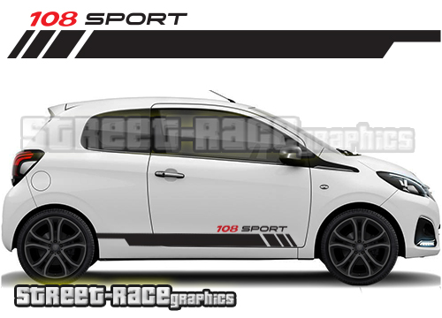 Peugeot 108 racing stripes 013