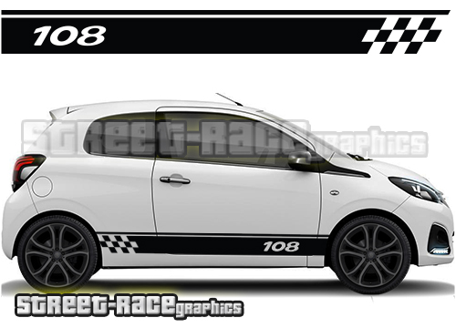 Peugeot 108 racing stripes 021