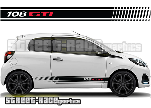 Peugeot 108 racing stripes 028 - GTI