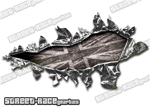 108 Ripped Metal PAIR 200mm x 135mm