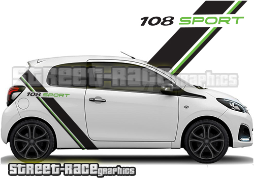 Peugeot 108 rally graphics 007