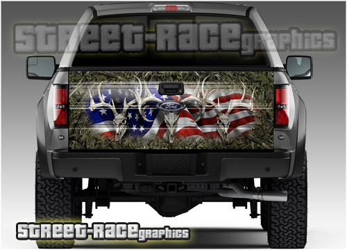 1108 - Tailgate wrap (American Buck Marshland camouflage)