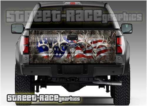 1109 - Tailgate wrap (American Buck Oakland camouflage)