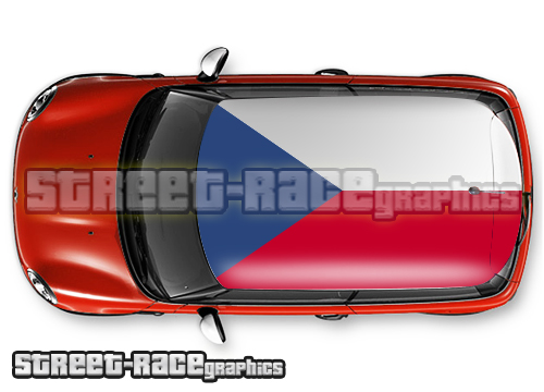 110 - Czech Republic flag roof wrap