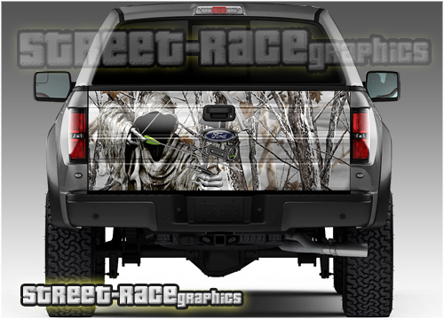 1117 - Tailgate wrap (Bow Reaper Snowstorm camouflage)