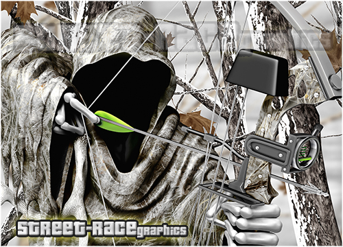 1117 - Tailgate wrap (Bow Reaper Snowstorm camouflage) - Image 2