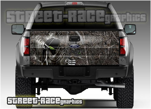 1119 - Tailgate wrap (Bow Reaper Woodland camouflage)