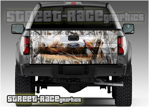 1138 - Tailgate wrap (Pheasants Snowstorm camouflage)