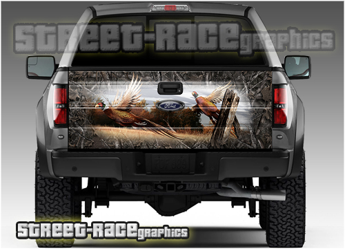 1140 - Tailgate wrap (Pheasants Woodland Ghost camouflage)
