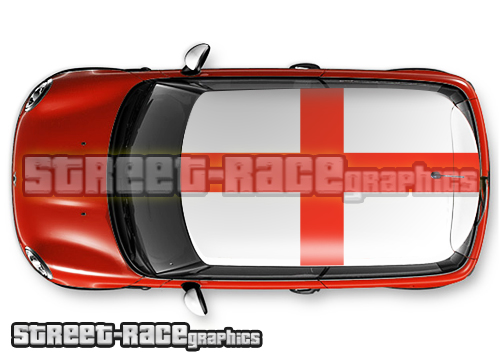 114 - England St. George Cross flag roof wrap