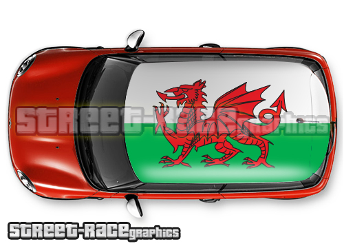 117 - Wales flag roof wrap